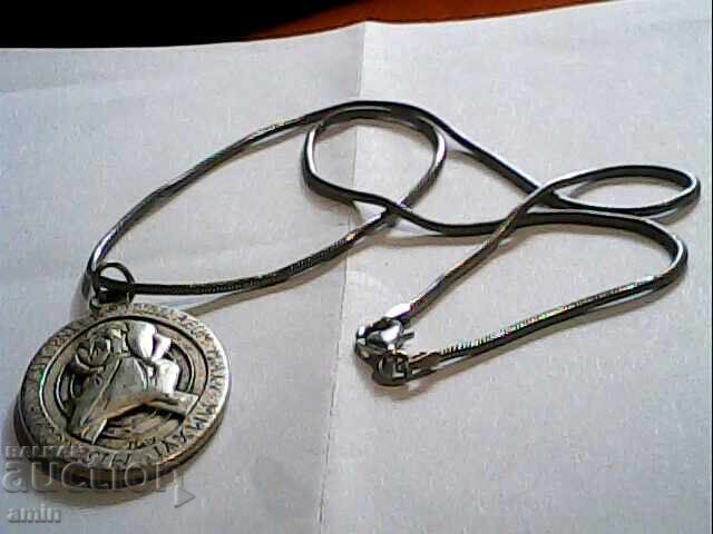 Beautiful old silver necklace and pendant, 925 grade with price 50.00 BGN | € 25.56