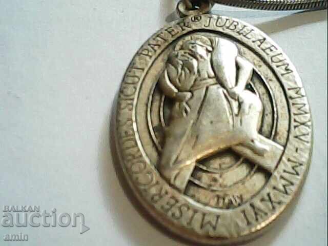 Auction  Beautiful old silver necklace and pendant, 925 grade