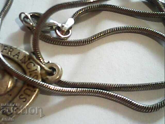 Beautiful old silver necklace and pendant, 925 grade - 5