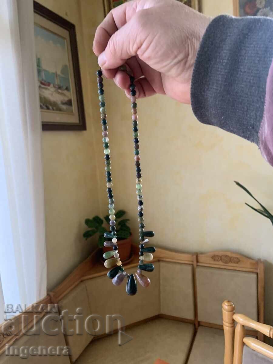 ГЕРДАН ЛАНЕЦ ВЕРИЖКА КОЛИЕ КАМЪНИ с цена 12.00 лв. | € 6.14