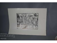 Стара Майсторска  Авторска рисунка туш