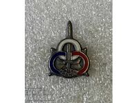 Old military badge FRANCE marked on the back