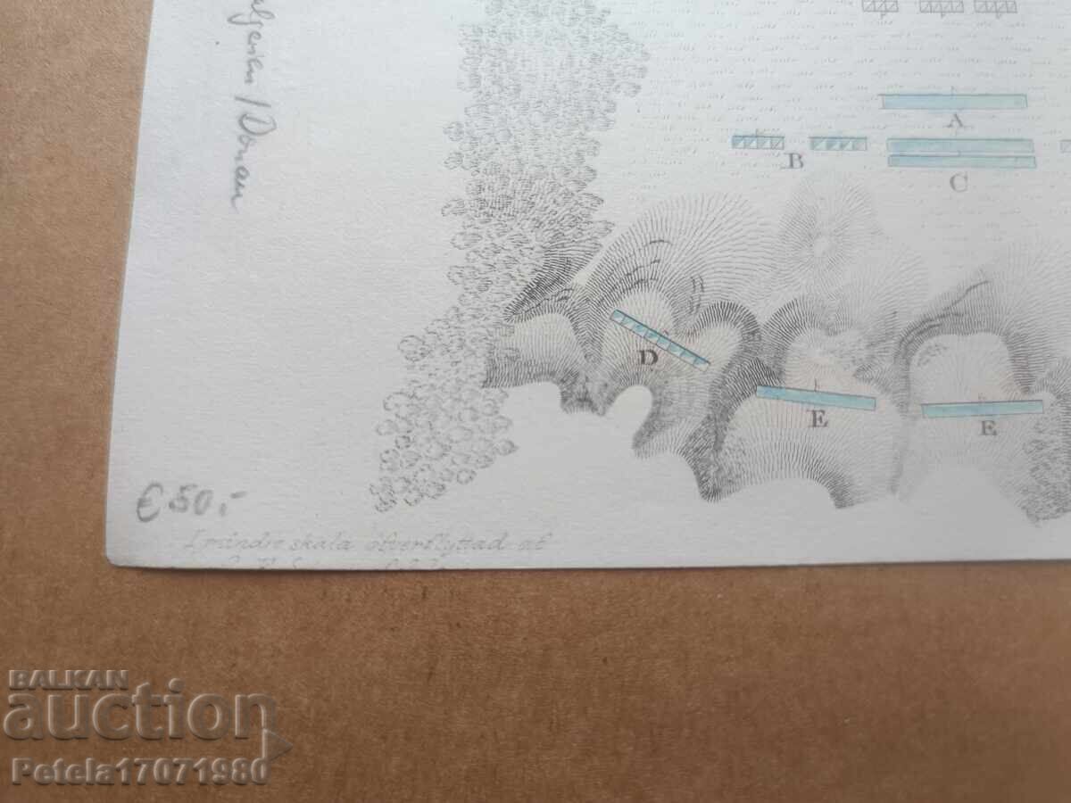 Livrarea Hartă istorică veche a Bătăliei de la Nicopole 1396 Livrarea Hartă istorică veche a Bătăliei de la Nicopole 1396