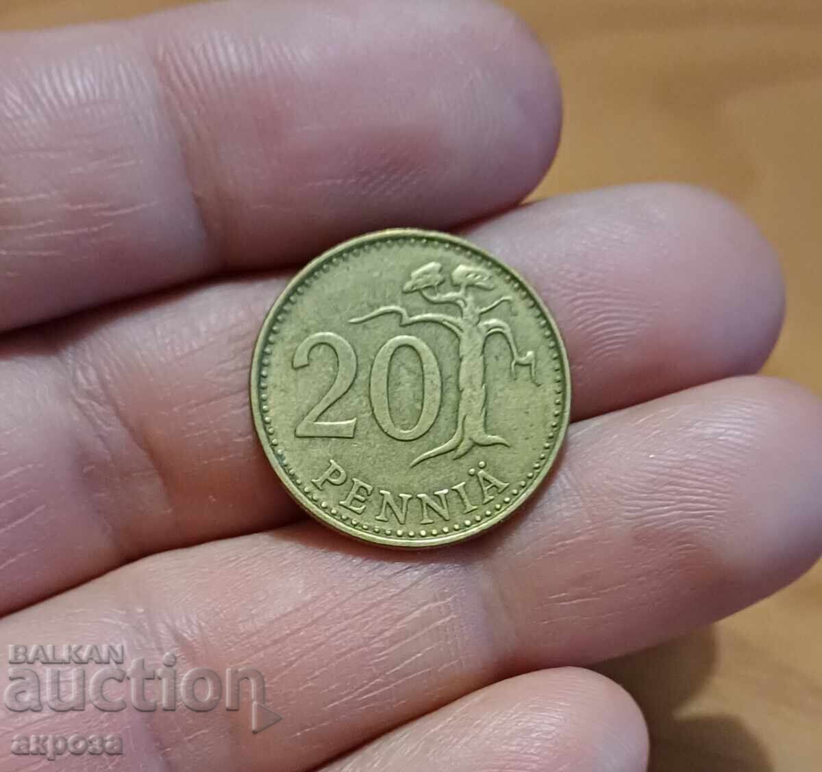 20 Penniä Finland 1981 20 Penniä Finland 1981