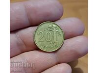 20 πένια Φινλανδίας 1981