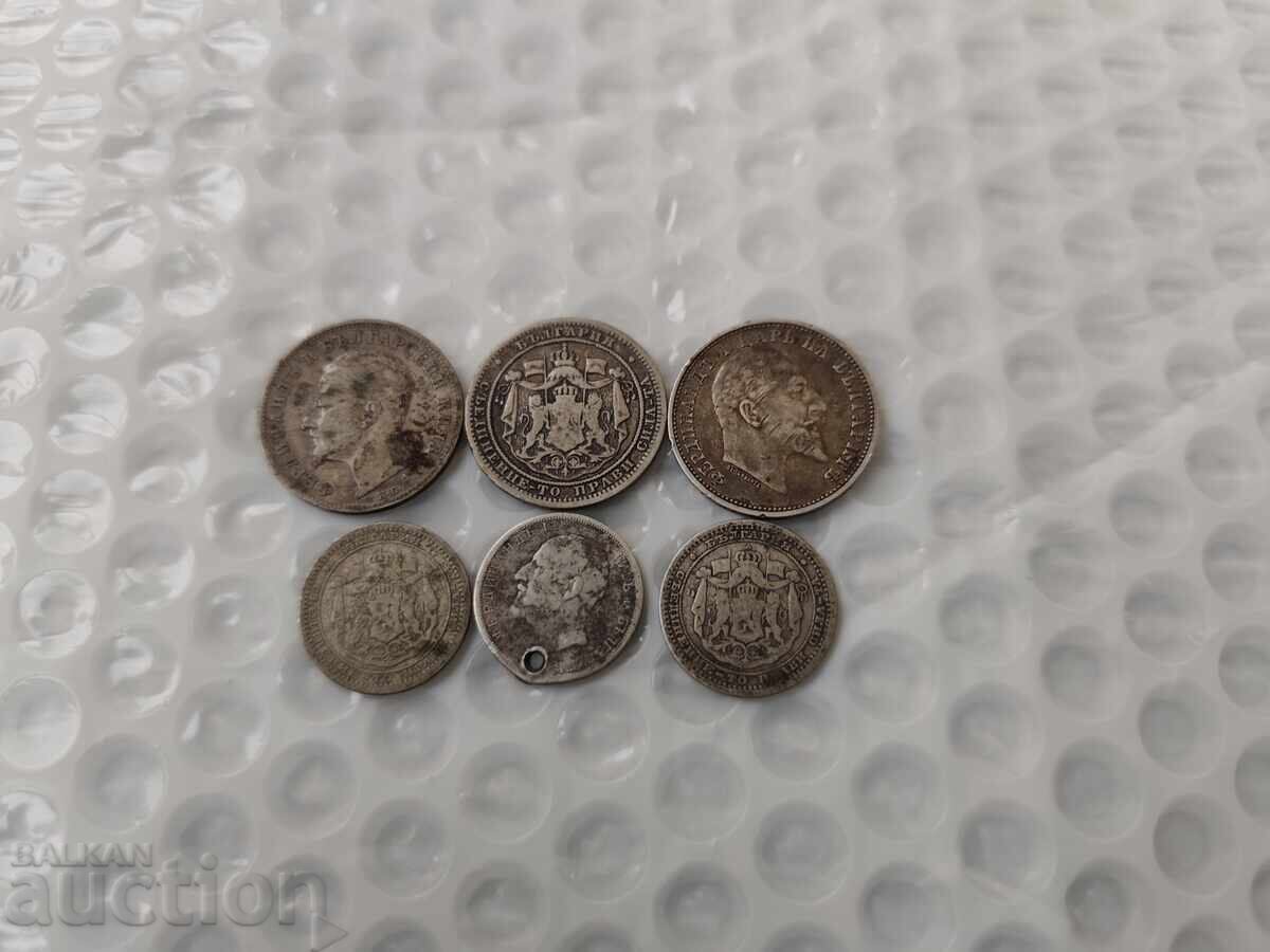 0.01ст. Лот Сребърни Български монети -Б.З.Ц. с цена 0.01 лв. | € 0.01