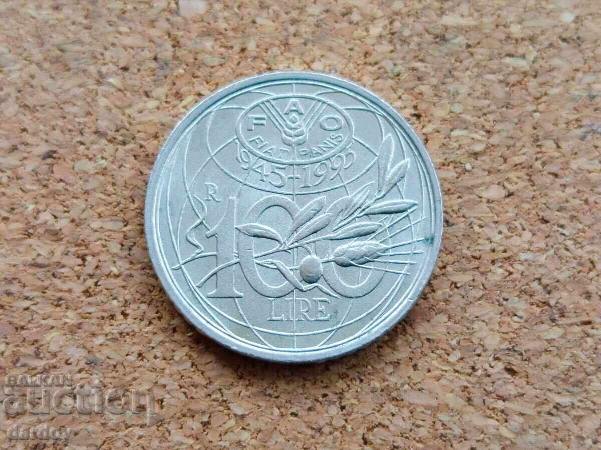 Italy 100 Lire, 1995 Italy 100 Lire, 1995