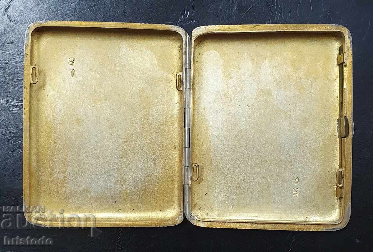 Подаръчна Руска царска сребърна табакера - 6