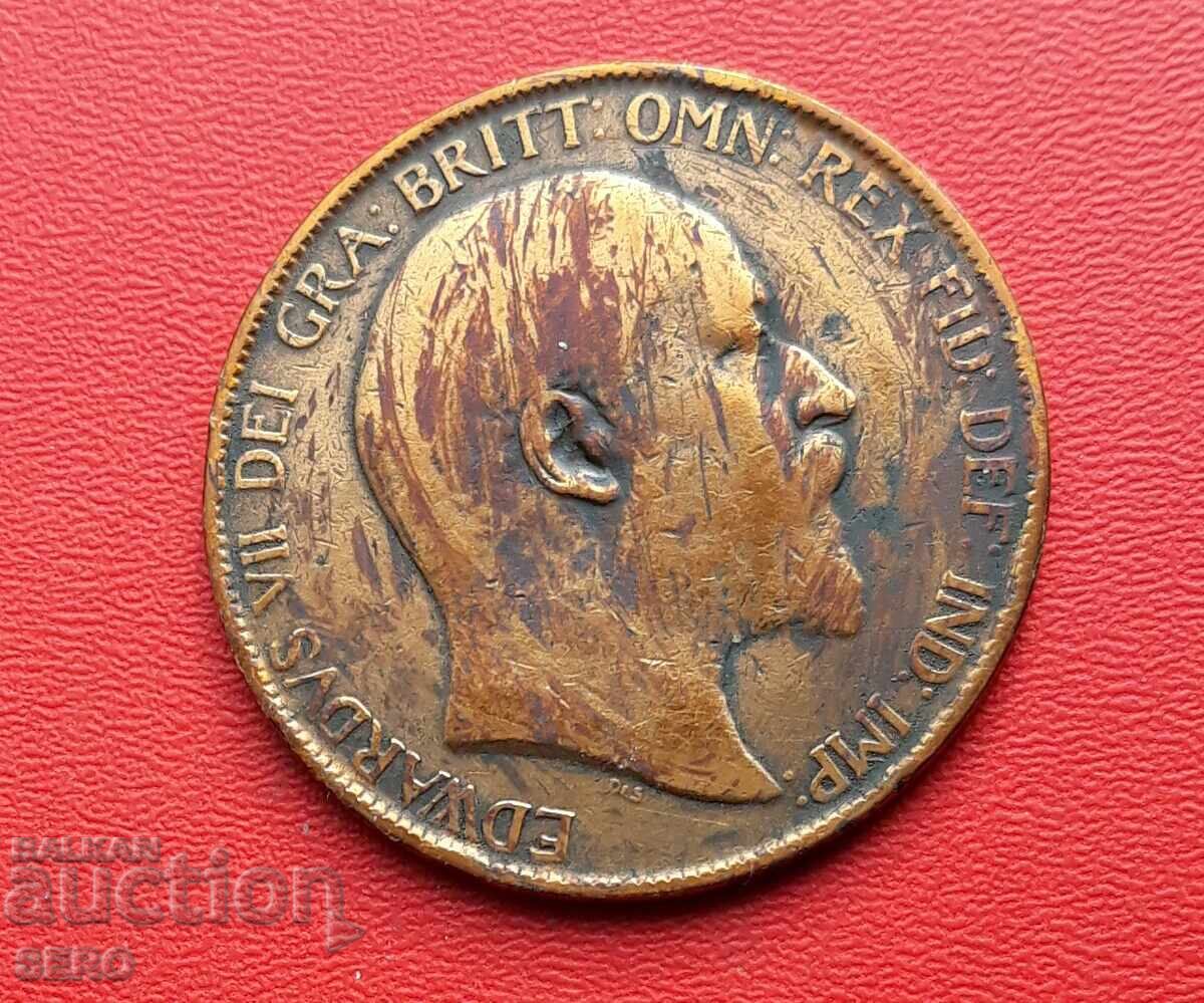 Marea Britanie - 1 penny 1907 cu preț 0.60 BGN | € 0.31 Marea Britanie - 1 penny 1907 cu preț 0.60 BGN | € 0.31