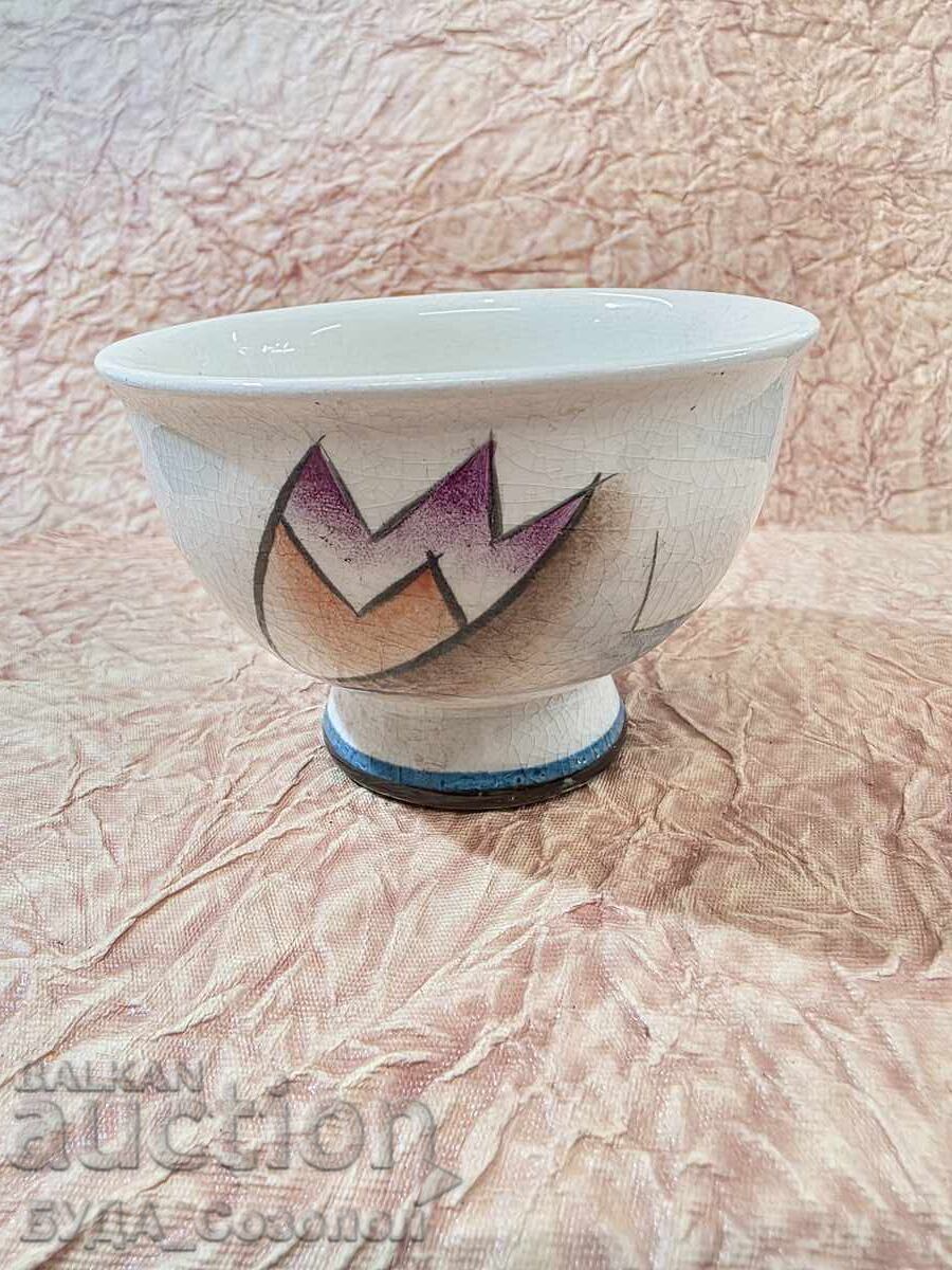 Ceramic bowl, Sirak Skitnik - Futurism 1930s Ceramic bowl, Sirak Skitnik - Futurism 1930s