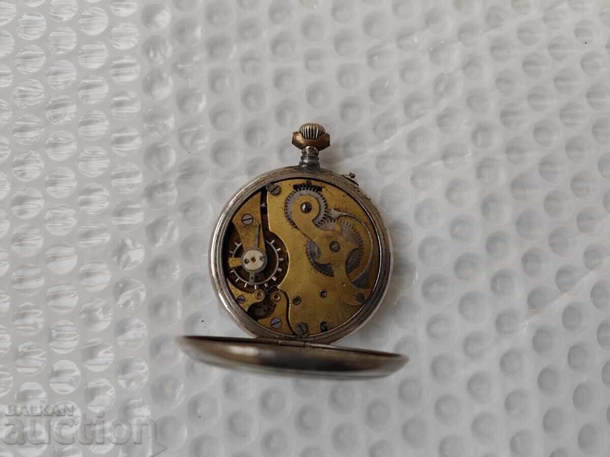Auction  0.01 st. Old Pocket Watch - No Glass - B.Z.C
