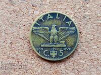 Ιταλία 5 λεπτά, 1939