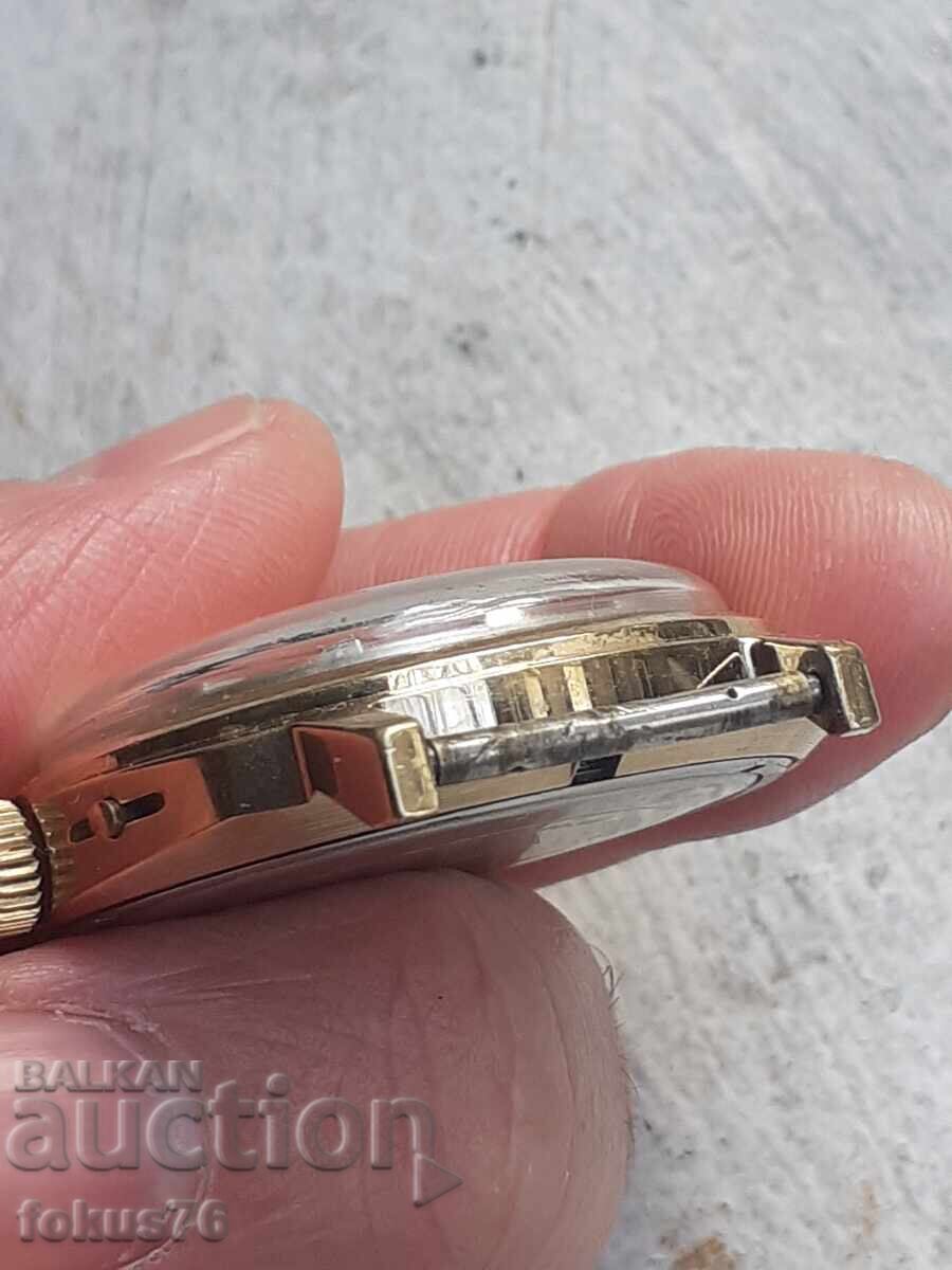 Παράδοση Ανδρικό μηχανικό ρολόι Slava - 10 micron επιχρύσωση Παράδοση Ανδρικό μηχανικό ρολόι Slava - 10 micron επιχρύσωση