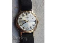 Ανδρικό μηχανικό ρολόι Slava - 10 micron επιχρύσωση