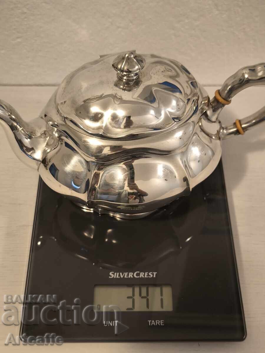Silver Teapot with Crescent and Crown Hallmark, 830 Grade with price 1400.00 BGN | € 715.81 Silver Teapot with Crescent and Crown Hallmark, 830 Grade with price 1400.00 BGN | € 715.81