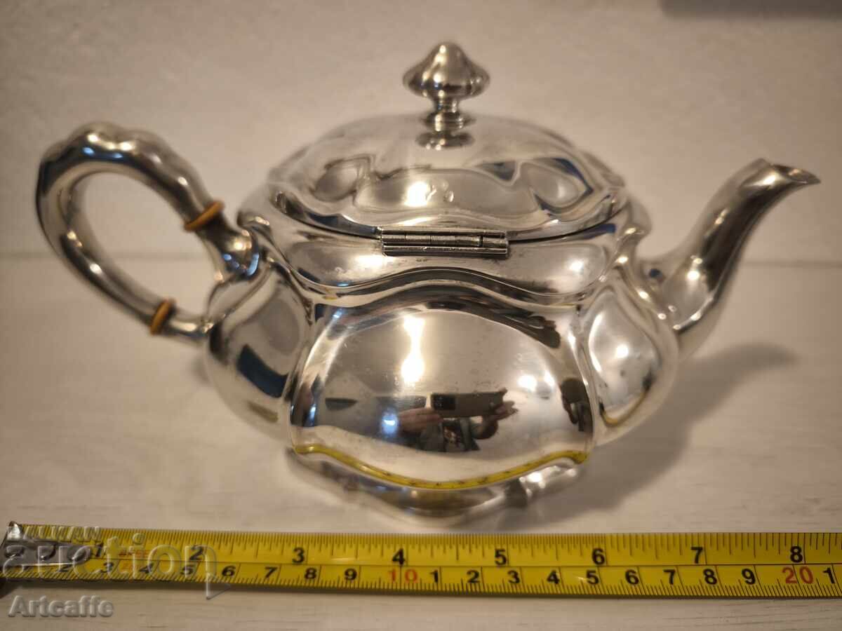 Delivery of Silver Teapot with Crescent and Crown Hallmark, 830 Grade Delivery of Silver Teapot with Crescent and Crown Hallmark, 830 Grade