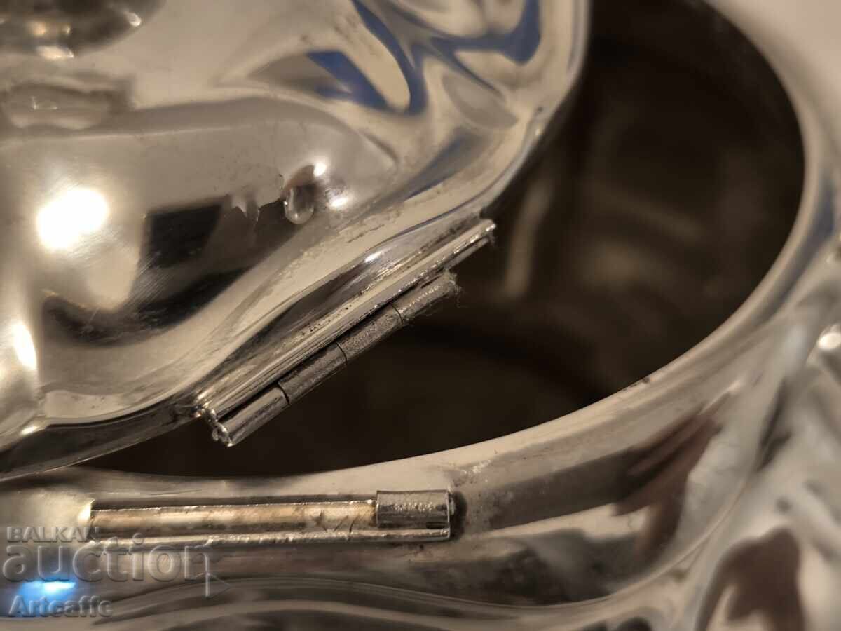 Ceainic de argint cu marcaj cu semilună și coroană, proba 830 - 5