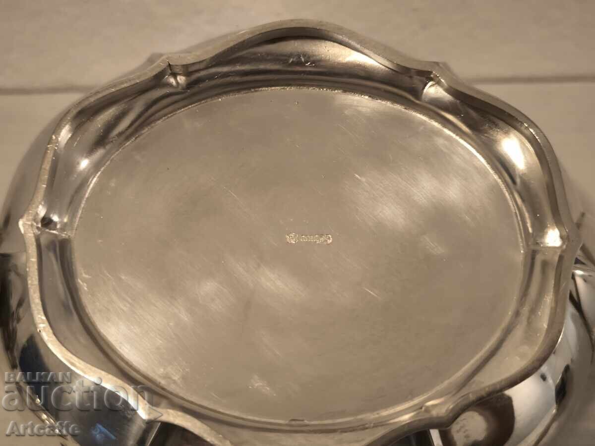 Ceainic de argint cu marcaj cu semilună și coroană, proba 830 - 7