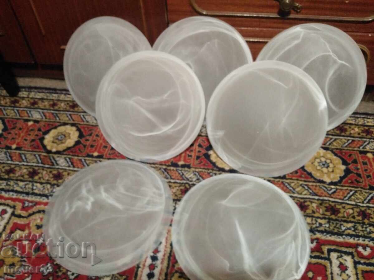 Плафони стъкло. 7 броя Плафони стъкло. 7 броя