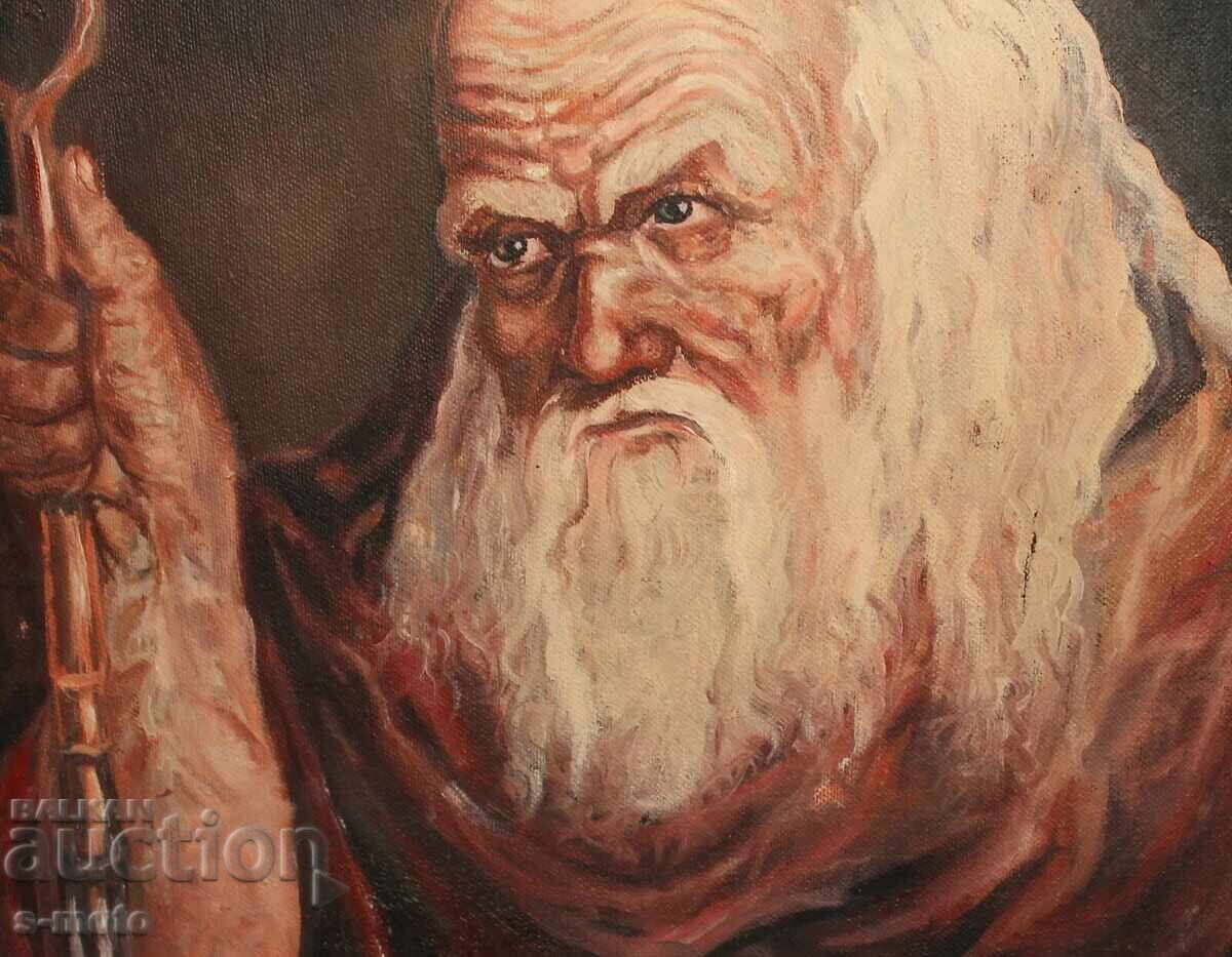 Livrarea Tablou ulei portret 1991 Livrarea Tablou ulei portret 1991