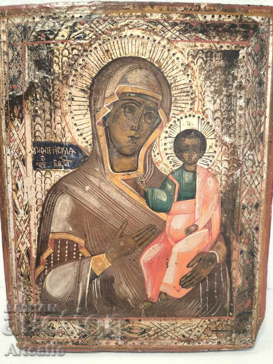 Εικόνα «Παναγία Παμμακάριστος (Πανευλογημένη)» – χειροποίητη ζωγραφική - 5