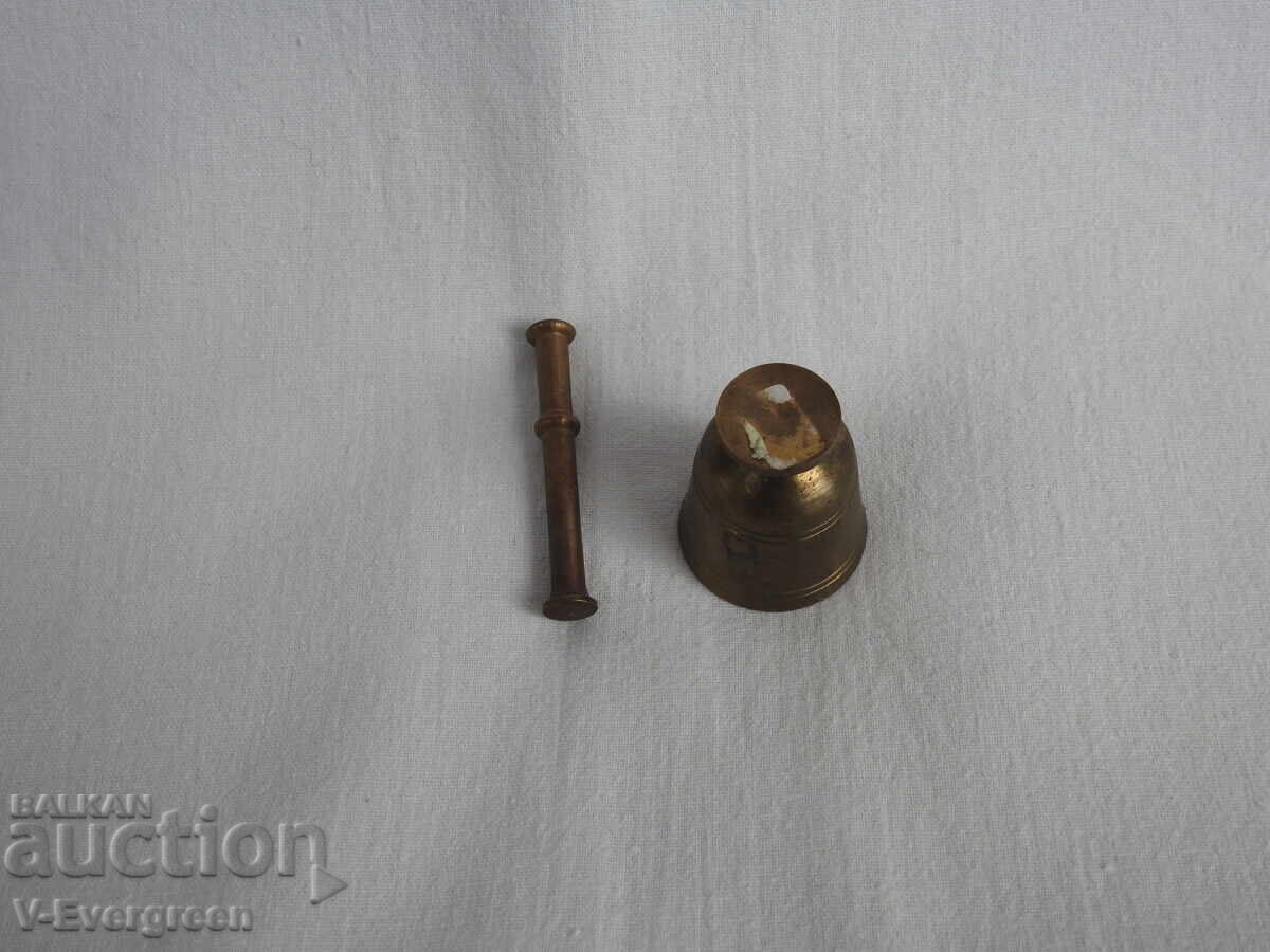 Auction Old miniature bronze mortar from the 70s Auction Old miniature bronze mortar from the 70s