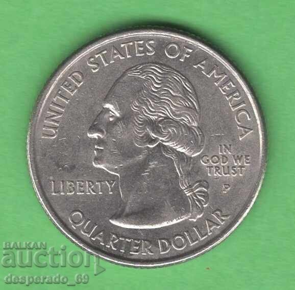 (¯`'•.¸ 25 de cenți 2000 P SUA (Carolina de Sud) aUNC ¸.•'´¯) cu preț € 0.80 | 1.56 BGN