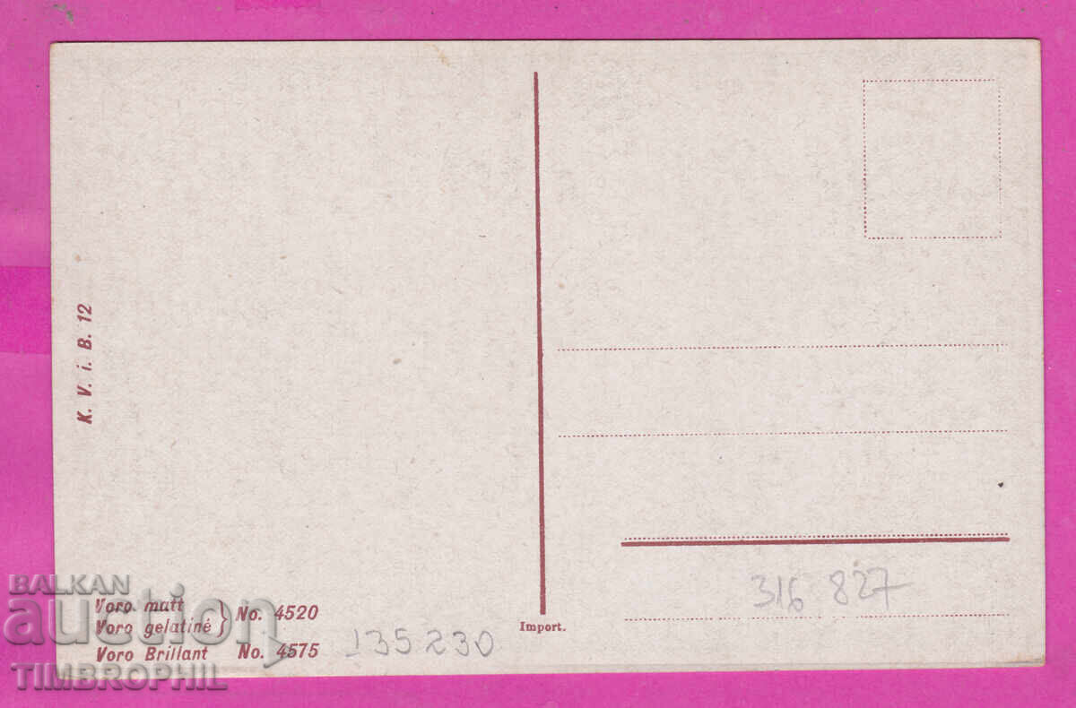 316827 / Честита Ви Нова Година 1920-30 жена с деца No 4520 с цена 8.00 лв. | € 4.09