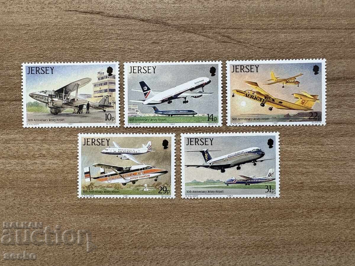Джърси - 50 г. летище Джърси (1987) MNH