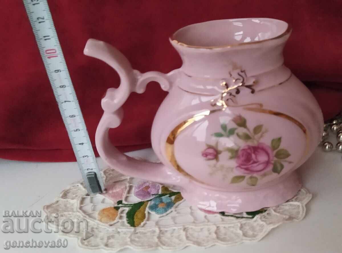 Παράδοση Μοναδικό! Ροζ, πορσελάνη, τσαγιέρα με φλοράλ μοτίβα / Τσεχοσλοβακία Παράδοση Μοναδικό! Ροζ, πορσελάνη, τσαγιέρα με φλοράλ μοτίβα / Τσεχοσλοβακία