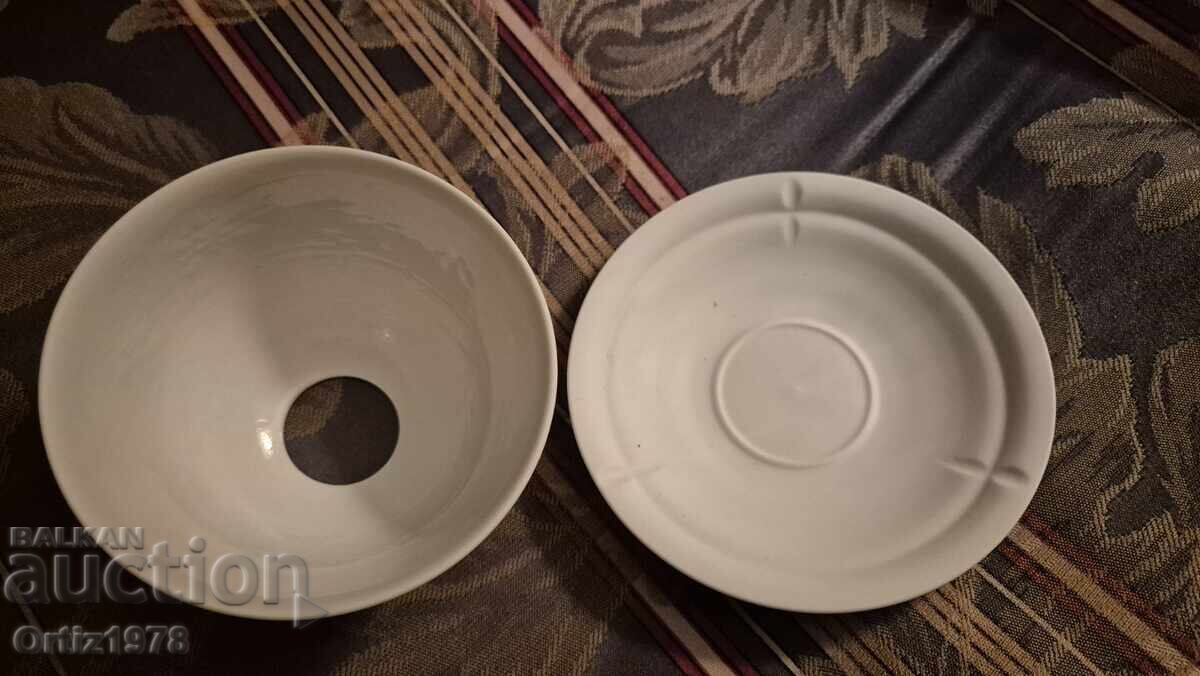 Разкошен Коледен чаен свещник–Фин порцелан! - 6