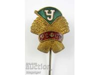Old Football Badge - DSO Urozhay - Honorary Badge - Enamel