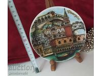 Farfurie de porțelan suvenir Veneția/pictată policrom
