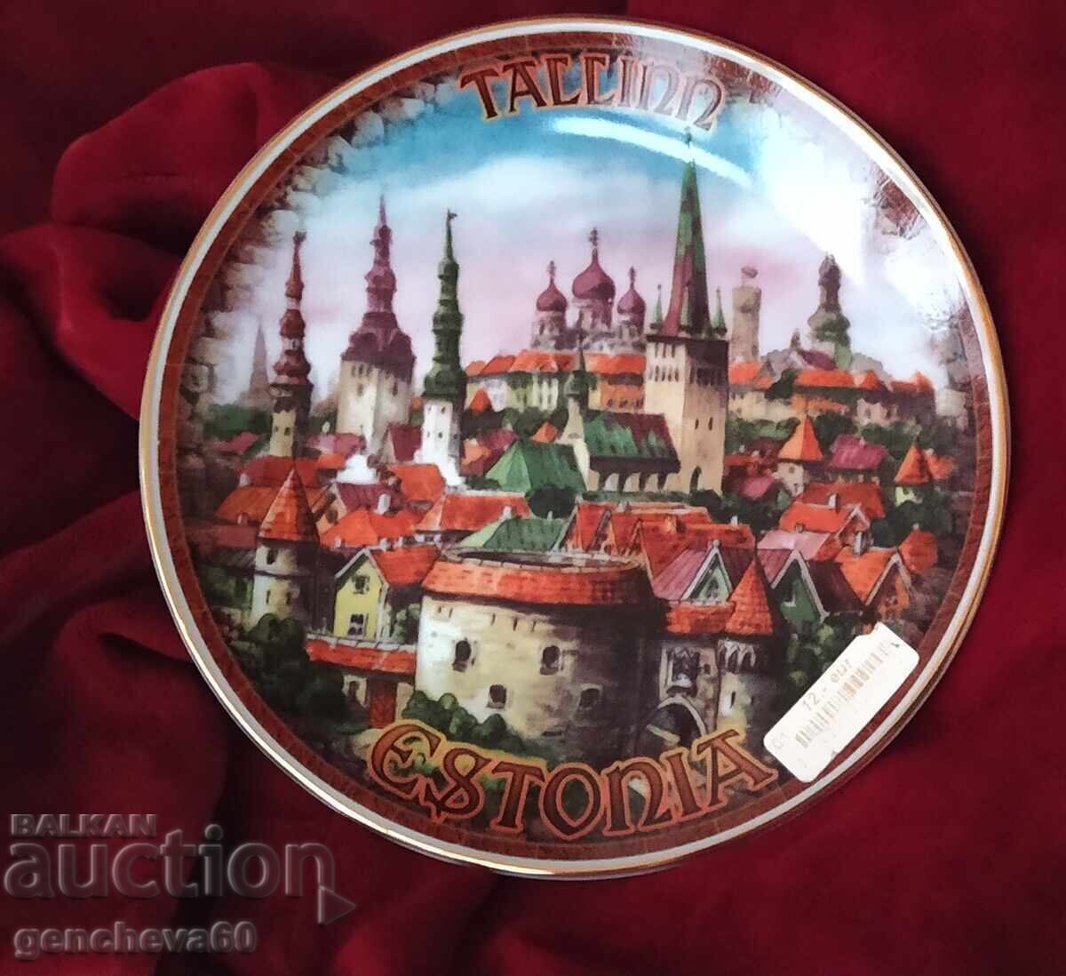 Порцеланова чиния за стена Естония - 6