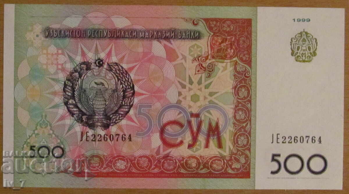 500 SUM 1999 godina, UZBEKISTAN - UNC