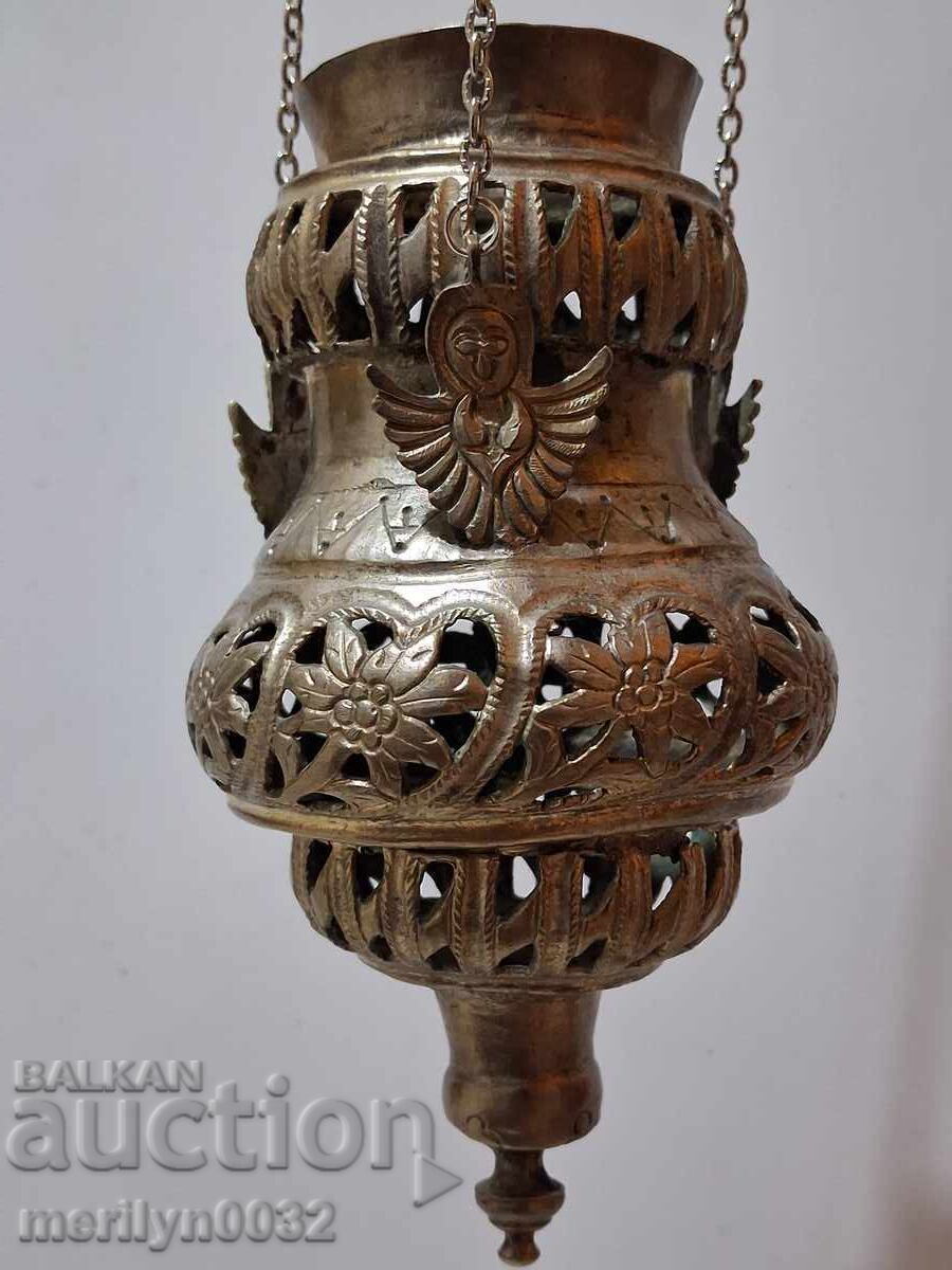 Revival silver home icon lamp silver cross with price 645.00 BGN | € 329.78 Revival silver home icon lamp silver cross with price 645.00 BGN | € 329.78