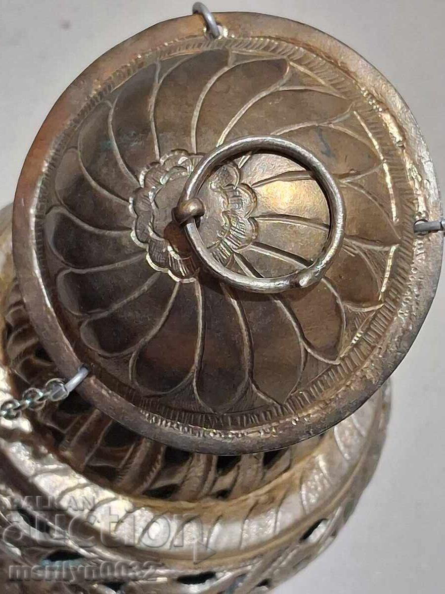 Revival silver home icon lamp silver cross - 7 Revival silver home icon lamp silver cross - 7