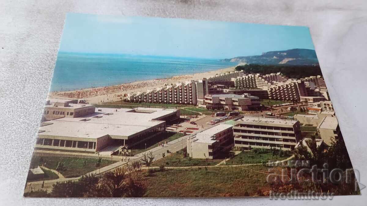 Carte poștală Albena Vedere generală 1973
