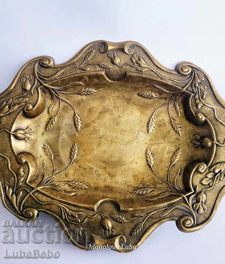 Fructieră antică din alamă franceză în stil Art Nouveau - 5 Fructieră antică din alamă franceză în stil Art Nouveau - 5