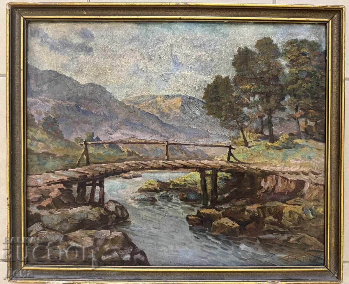 Pictură în ulei de Popov, 1942 Pictură în ulei de Popov, 1942