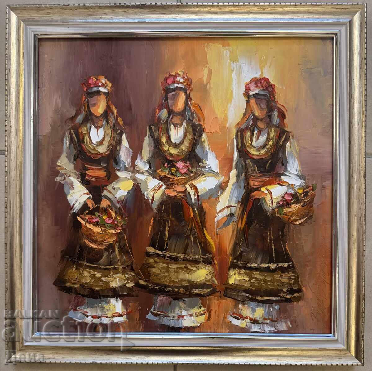 Ваня Борджър-красива маслена картина Ваня Борджър-красива маслена картина