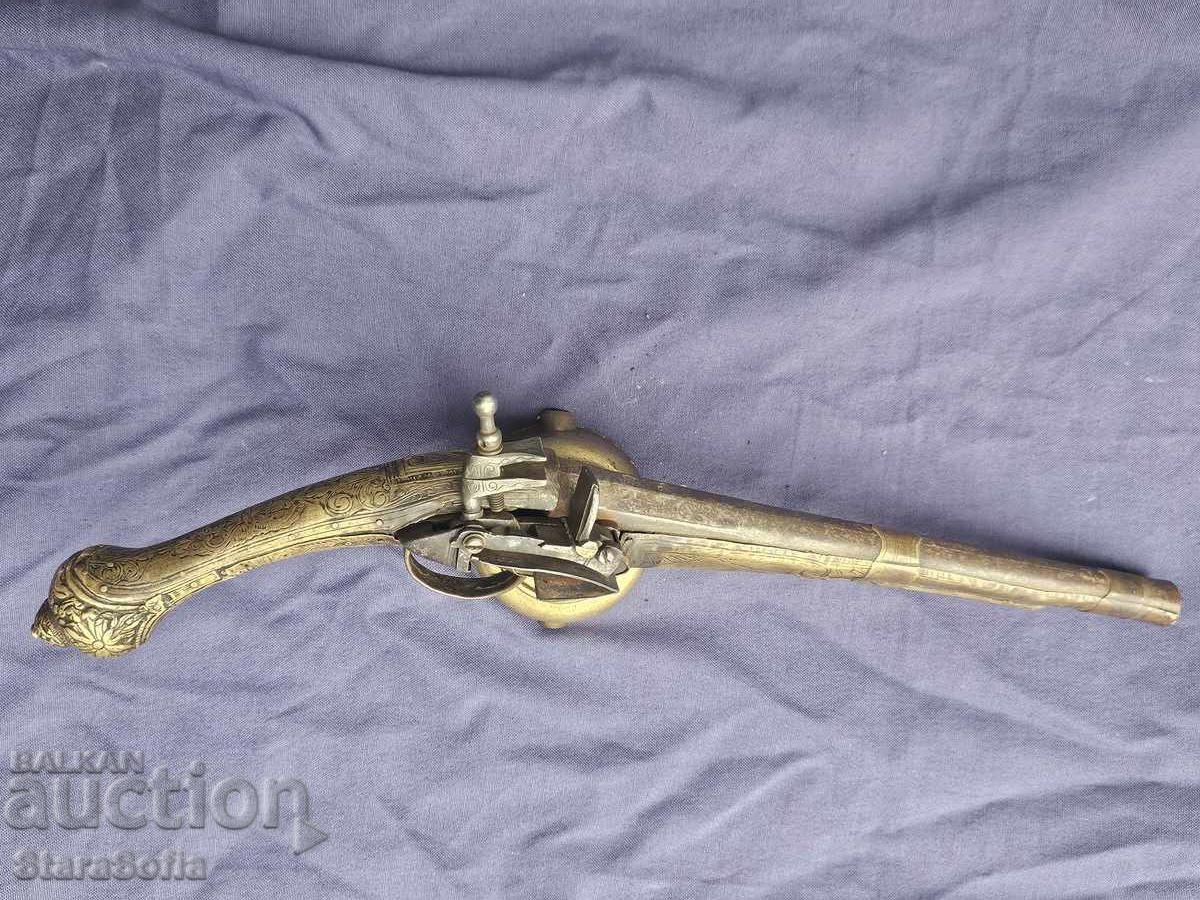 Pistol cu cremene balcanic, secolul al XIX-lea - 7 Pistol cu cremene balcanic, secolul al XIX-lea - 7