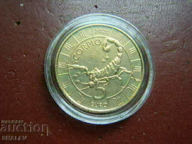 Auction 5 Euro 2020 San Marino "Scorpio"- Unc (zodiac - scorpion) Auction 5 Euro 2020 San Marino "Scorpio"- Unc (zodiac - scorpion)