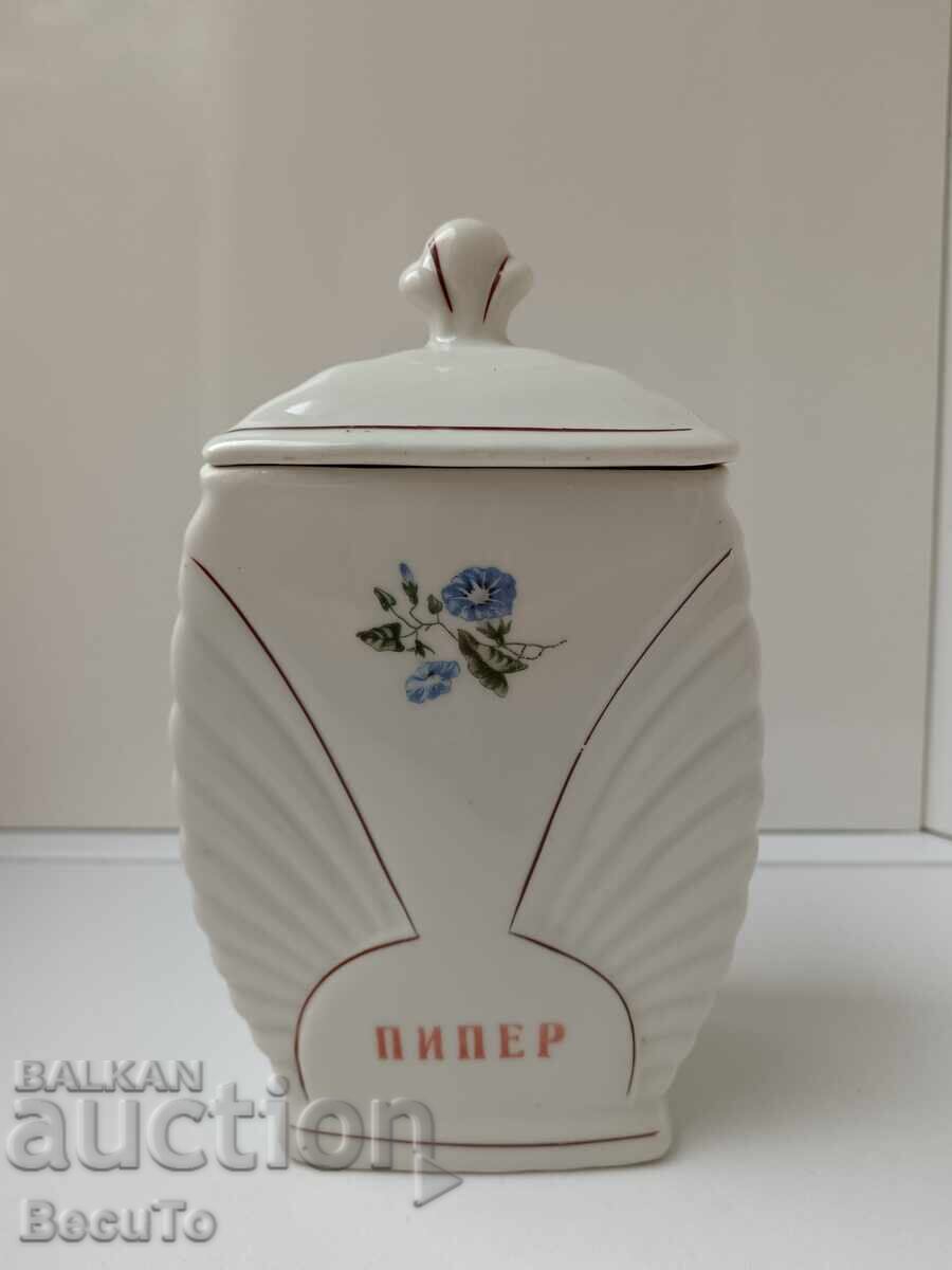 Porcelain Jar Pepper for Completing a Set Porcelain Jar Pepper for Completing a Set