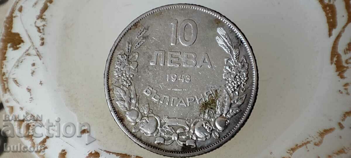 10 LEVA 1943 / KING BORIS III 10 LEVA 1943 / KING BORIS III
