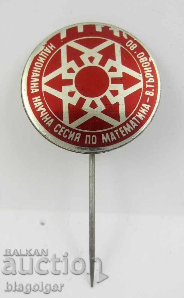 National Scientific Session on Mathematics - Tarnovo - 1980 National Scientific Session on Mathematics - Tarnovo - 1980