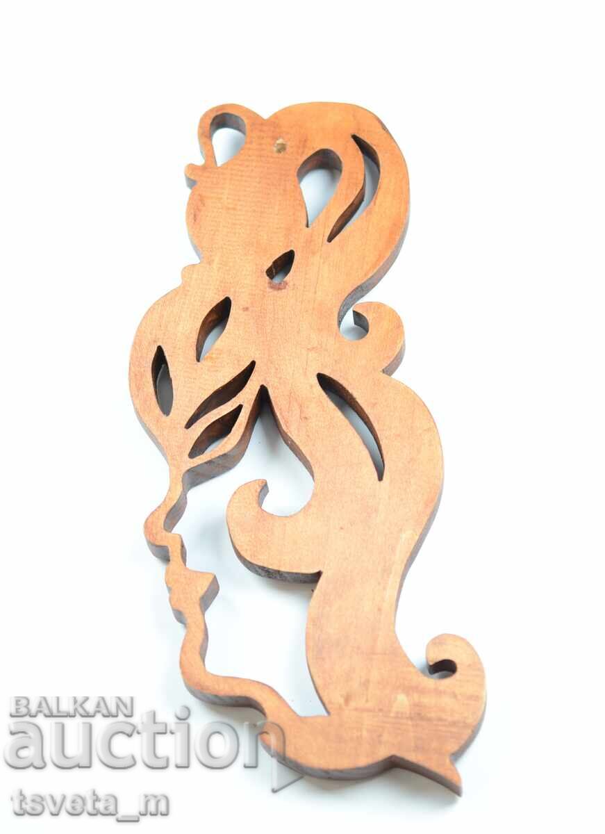 Wood carving depicting the zodiac sign Aquarius with price 25.00 BGN | € 12.78 Wood carving depicting the zodiac sign Aquarius with price 25.00 BGN | € 12.78