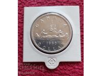 Canadian Silver Dollar $1 from 1965 ** EXCELLENT **