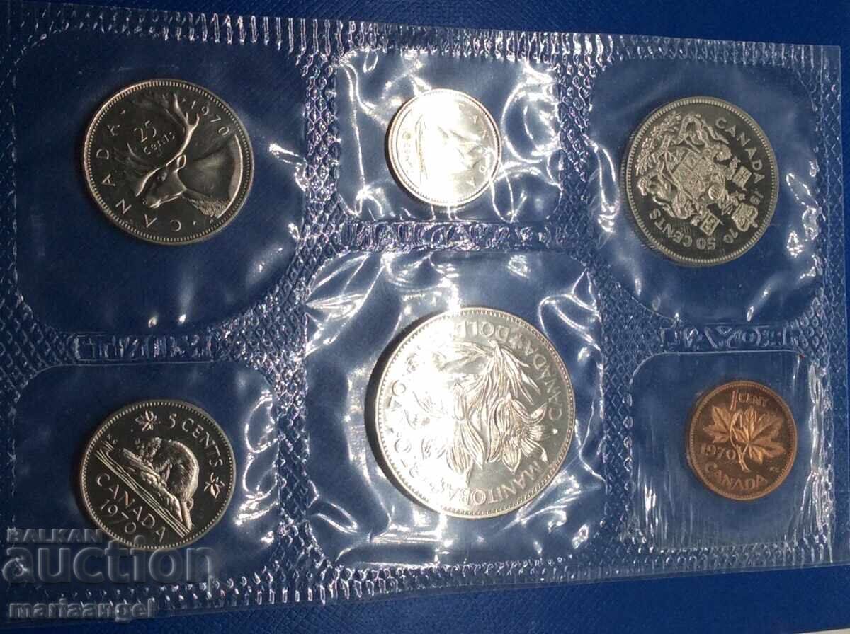Canada 1970 Set 6 Coins - 5 Canada 1970 Set 6 Coins - 5
