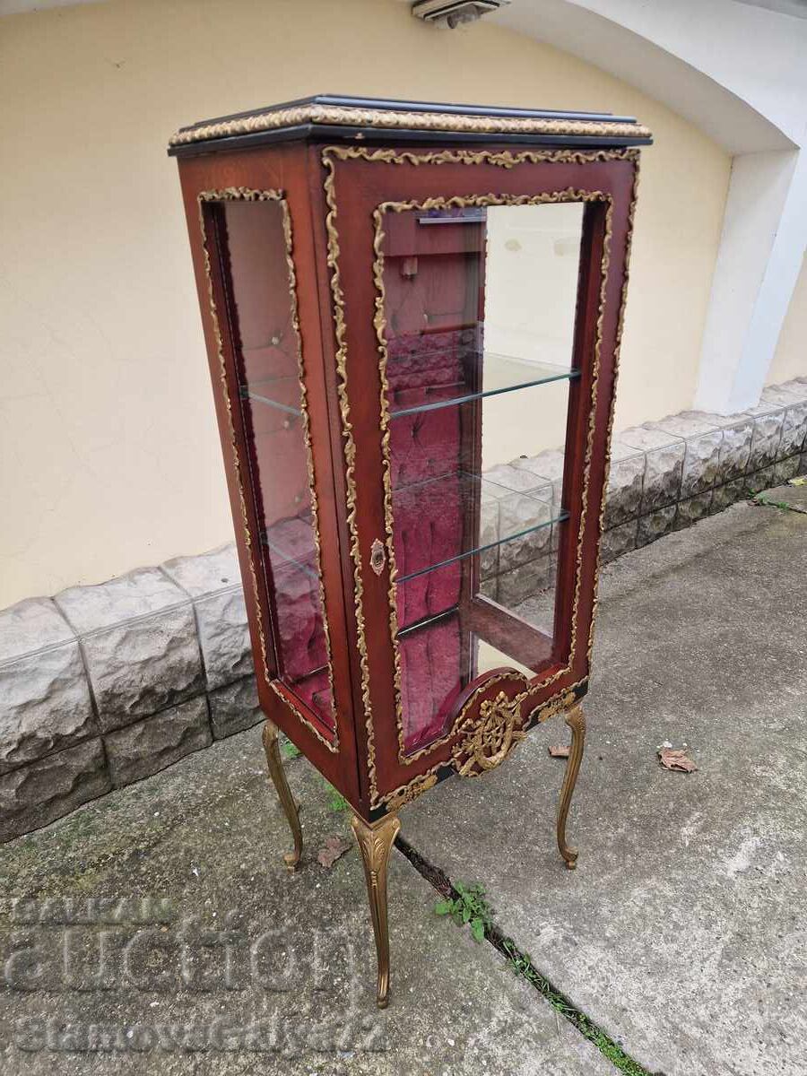 Μοναδική αντίκα γαλλική βιτρίνα Λουί 15 Μοναδική αντίκα γαλλική βιτρίνα Λουί 15